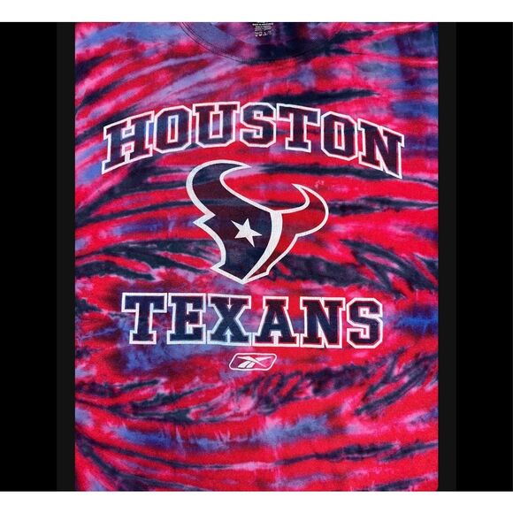 Vintage Reebok Houston Texans Tie-Dye Tee - Picture 3 of 4